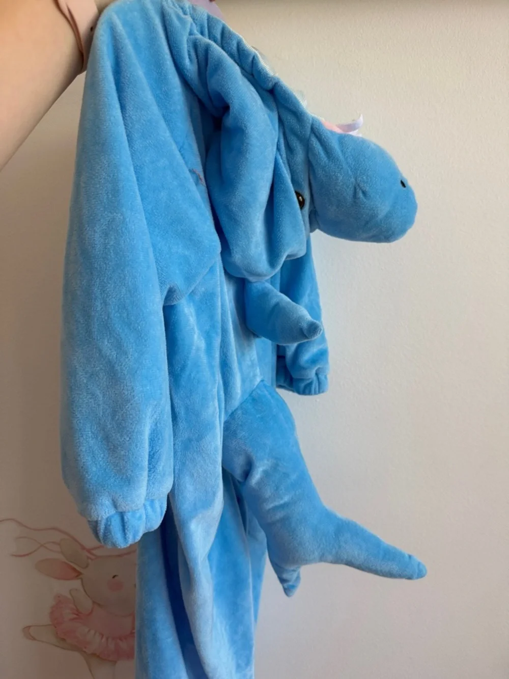 Target Kids Blue and White Sharks Onesie Costume - Picture 6 of 8
